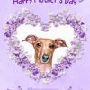 Greyhound Dog Mothers Day Card (Happy Mothers