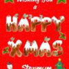 Happy Xmas Christmas Card For Stepmum