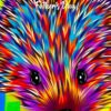 Hedgehog Animal Colourful Abstract Art Fathers Day Card