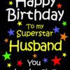 Husband Birthday Card (Black)