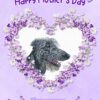Lurcher Dog Mothers Day Card (Happy Mothers