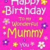 Mummy Birthday Card (Cerise)