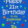 Pa 21st Birthday Card (Blue)