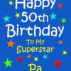 Pa 50th Birthday Card (Blue)