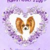 Papillon Dog Mothers Day Card (Happy Mothers