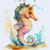 Personalised Fantasy Seahorse Greeting Card (Birthday