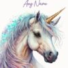 Personalised Fantasy Unicorn Greeting Card (Birthday