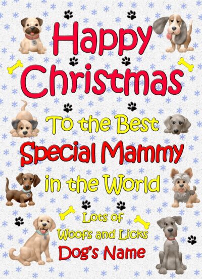 Personalised From The Dog Christmas Card (Human Mammy