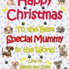 Personalised From The Dog Christmas Card (Human Mummy