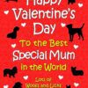 Personalised From The Dog Valentines Day Card (Special Mum)