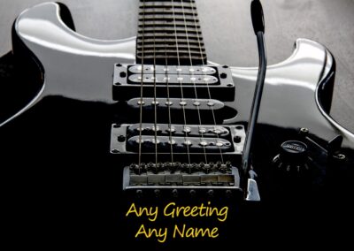 Personalised Guitar Card
