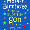 Personalised Son Birthday Card (Blue)