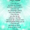 Personalised Soulmate Poem Verse Greeting Card