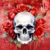 Personalised Valentines Day Card (Fantasy Skull)