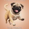 Pug Dog Birthday Card For Mam