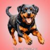 Rottweiler Dog Mothers Day Card For Nan