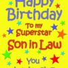 Son in Law Birthday Card (Yellow)