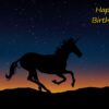 Unicorn Birthday Card