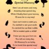 from The Bump Poem Verse 'to My Special Mummy' Baby Peach Birthday Card