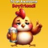 Boyfriend 20th Birthday Card (Funny Beer Chicken Humour) - 20 1