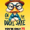 Grandpa 75th Birthday Card (Funny Duck Humour) - 75b 8