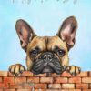 French Bulldog Dog Mothers Day Art Card for Mummy - mummy 44