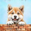 Akita Dog Mothers Day Art Card for Mummy - mummy 6